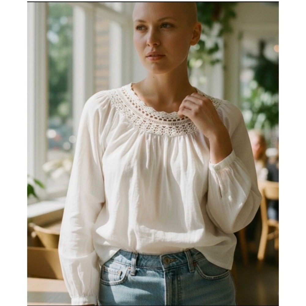 Rebecca Taylor Crochet‎ Detail Blouse 0 White